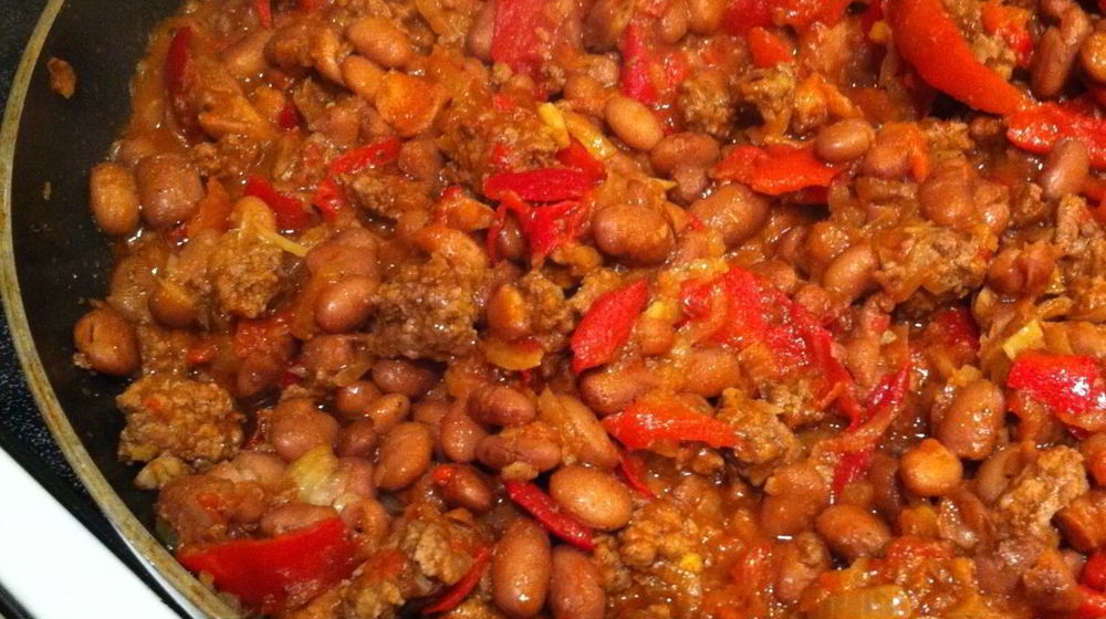 Как приготовить фасоль с фаршем и лечо