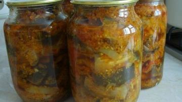 Рецепт Лечо из баклажанов на зиму