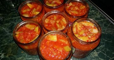 Рецепт Лечо из огурцов и болгарского перца на зиму