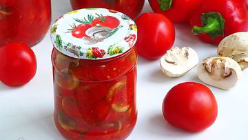 Рецепт Лечо с грибами на зиму