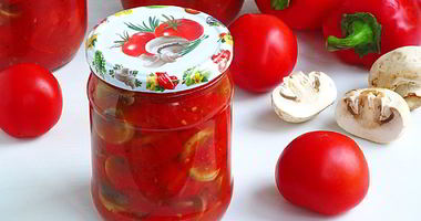 Рецепт Лечо с грибами на зиму