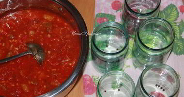 Рецепт Лечо с виноградным соком