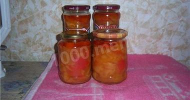 Рецепт Ленивого лечо с луком перцем и морковью