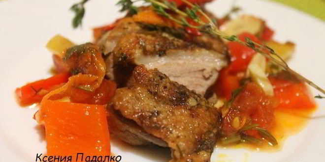 Рецепт утиной грудки, тушеной в лечо