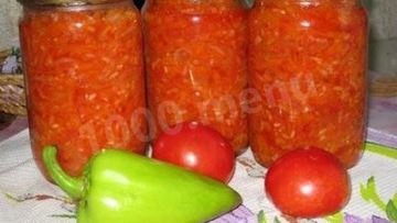 Рецепт Вкусного лечо с рисом из помидор и моркови