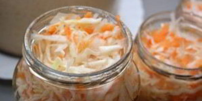 Рецепт быстрой маринованной капусты острой