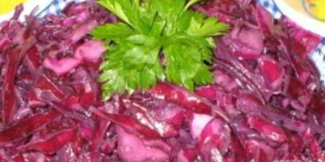 Рецепт маринованной красной капусты