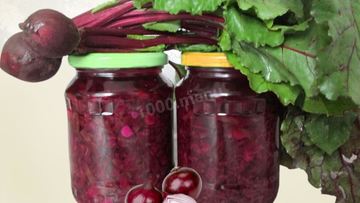 Рецепт Маринованной свекольной и морковная ботва