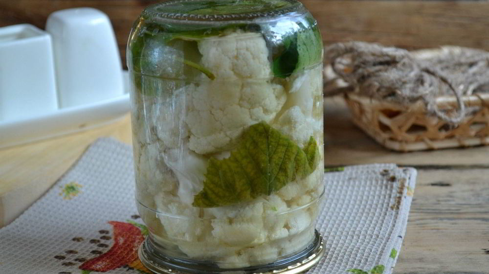 Как приготовить маринованную цветную капусту на зиму без стерилизации