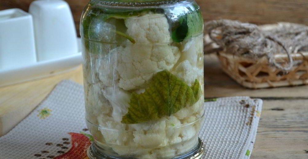 Рецепт маринованную цветную капусту с овощами