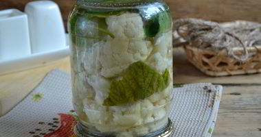 Рецепт Маринованной цветной капусты на зиму без стерилизации