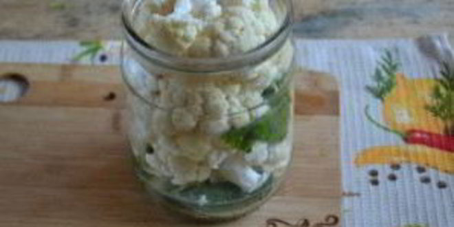 Рецепт маринованной цветной капусты на зиму без стерилизации