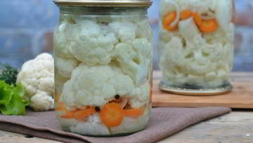 Рецепт Маринованной цветной капусты с овощами