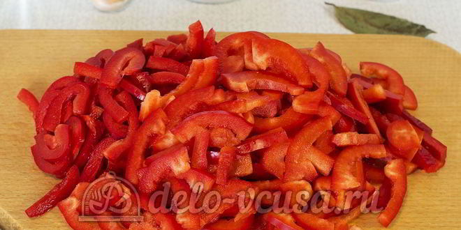 Рецепт маринованного болгарского перца в масле с чесноком