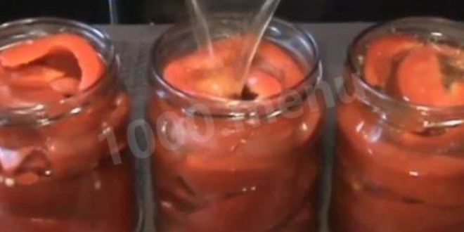 Рецепт сладкого маринованного перца без стерилизации