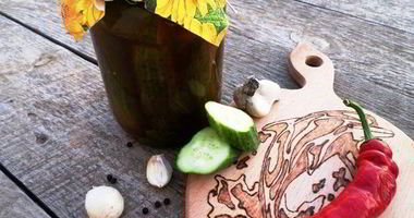 Рецепт Огурчиков с кетчупом на зиму