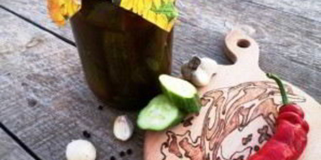 Рецепт огурчиков с кетчупом на зиму