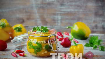 Рецепт Перца без уксуса на зиму