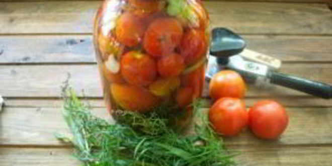 Рецепт помидоров в банках на зиму