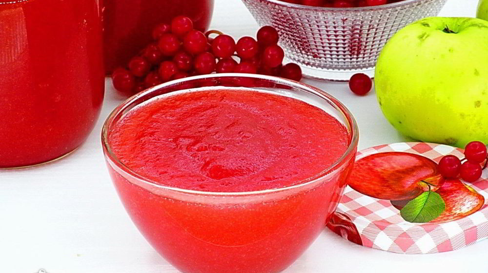 Как приготовить повидло из яблок и калины