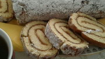 Рецепт Рулета с яблочным повидлом