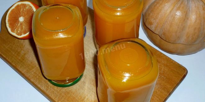 Рецепт сока тыквенного с апельсином на зиму