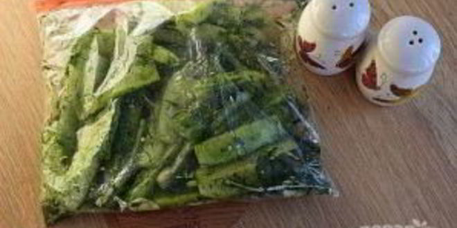 Рецепт быстрых огурцов малосольных в пакете