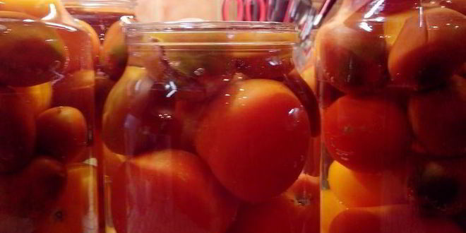 Рецепт помидоров в собственном соку