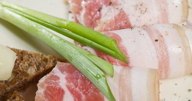 Рецепт Сала соленого с чесноком