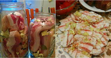 Рецепт Сала в тузлуке