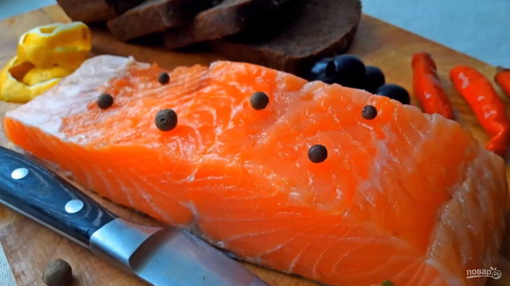 Как приготовить соленую семгу