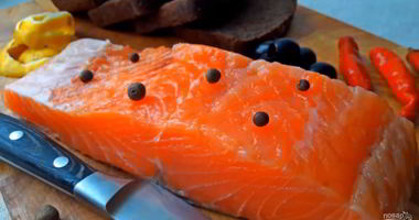 Рецепт Соленой семги