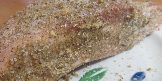 Рецепт соленого сала с перцем и чесноком