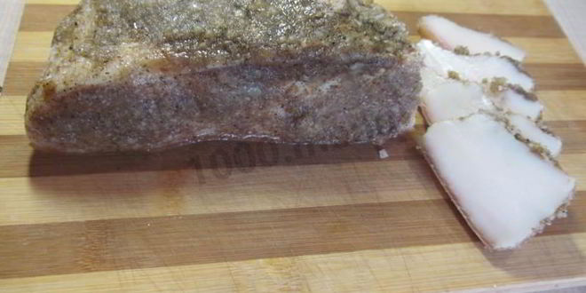 Рецепт соленого сала с перцем и чесноком