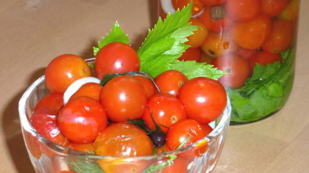 Как приготовить соленые помидоры черри