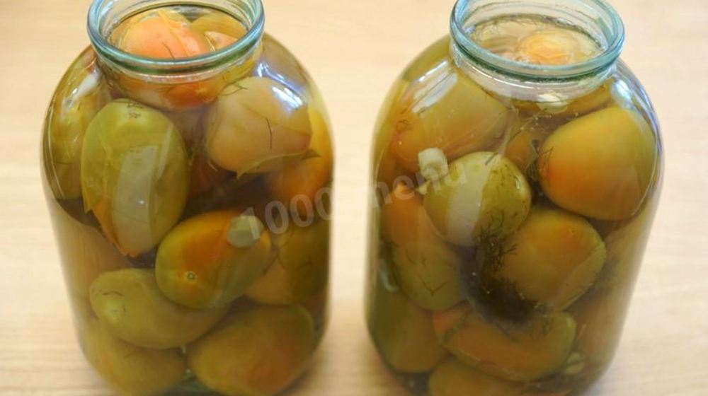 Как приготовить зеленые бурые помидоры пальчики оближешь