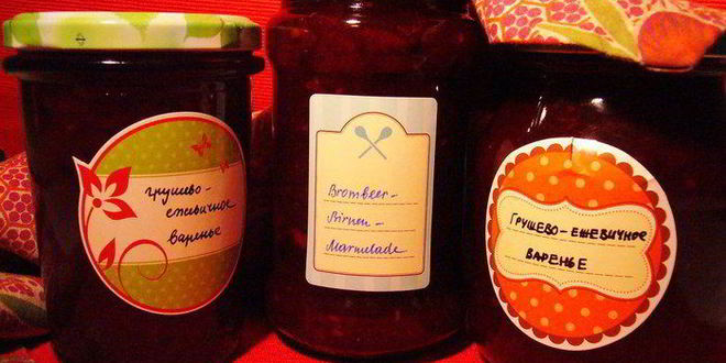 Рецепт грушева-ежевичного варенье