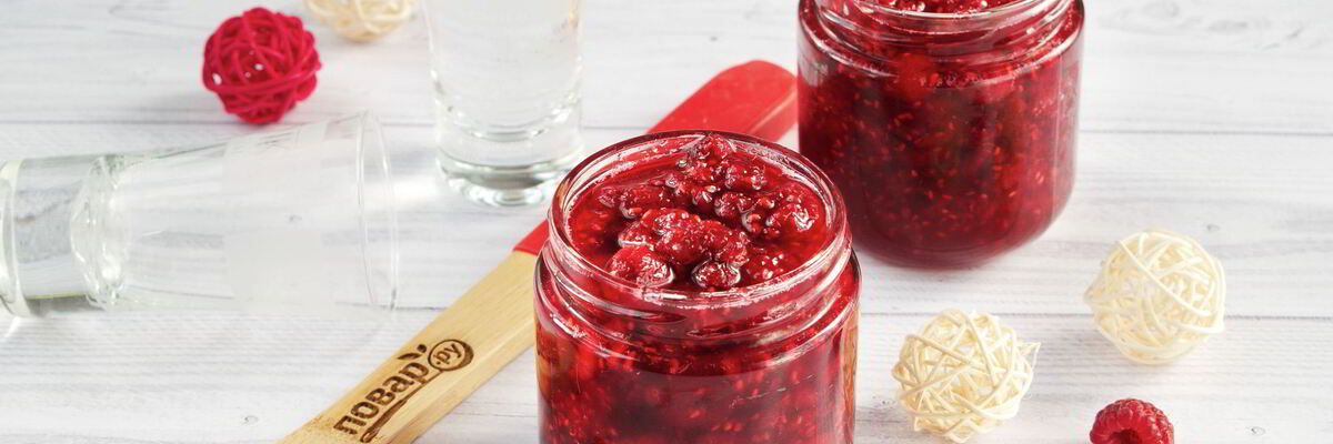 Рецепт Малинового варенья пьяного