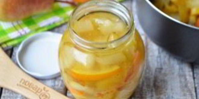 Рецепт варенья из груш с апельсином