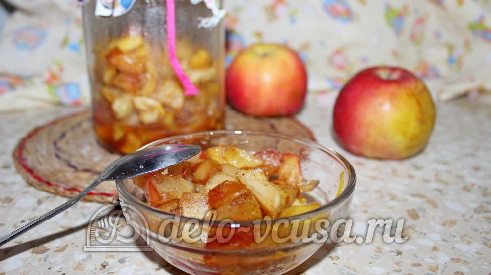 Как приготовить яблочную начинку на зиму