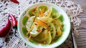 Рецепт Зеленых помидоров по-корейски