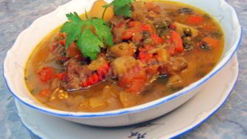 Рецепт Аджапсандала с мясом по-грузински
