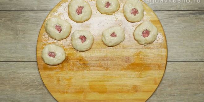 Рецепт беляшей из теста на опаре