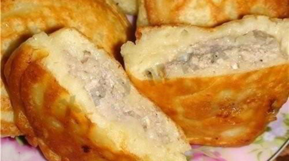 Как приготовить быстрые ленивые беляши на кефире с фаршем