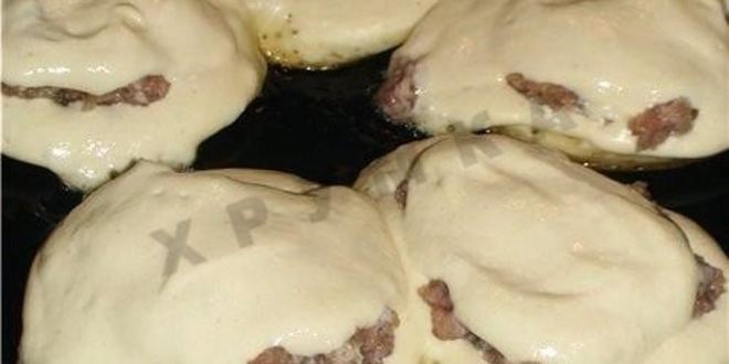 Рецепт быстрых ленивых беляшей на кефире с фаршем