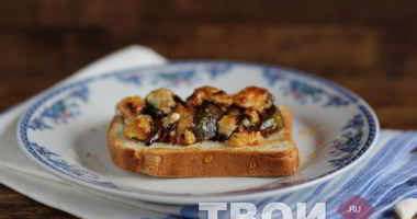 Рецепт Брускетты с инжиром и дор блю