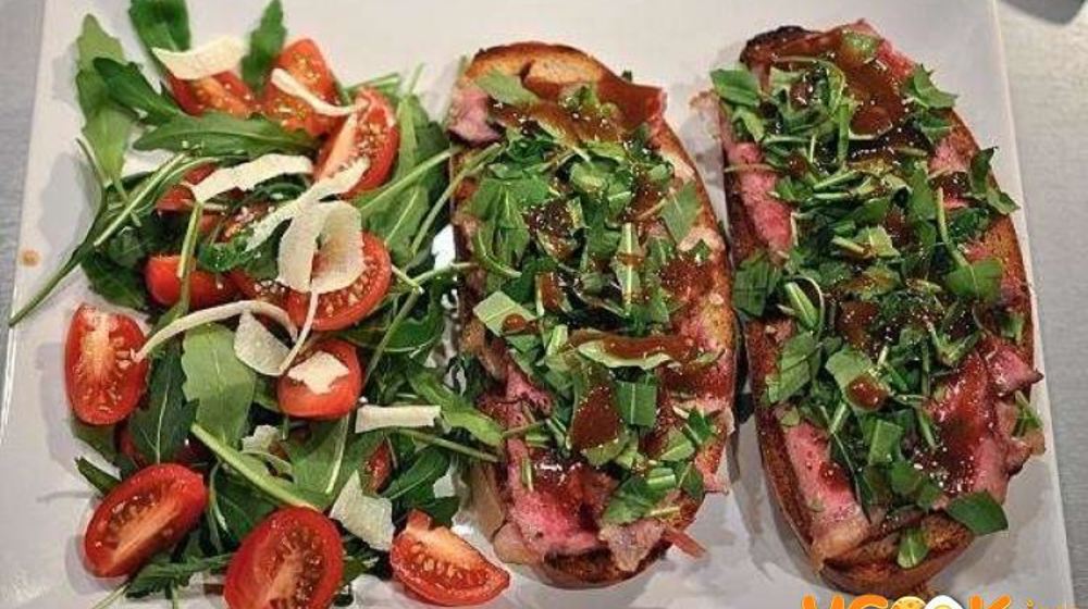 Как приготовить брускетту с ростбифом