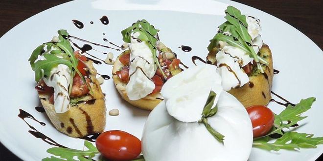 Рецепт брускетты с сыром