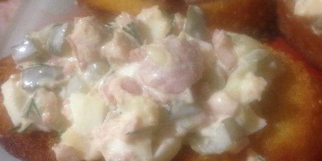 Рецепт брускетты с тунцом