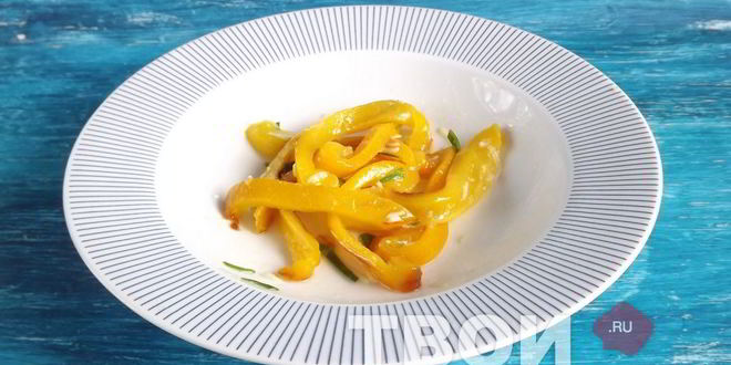 Рецепт брускетты с запеченным перцем